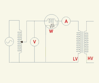 Open circuit test on Transformer